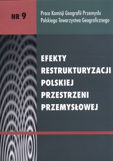 					Pokaż  Tom 9 (2006): Efekty restrukturyzacji polskiej przestrzeni przemysłowej
				